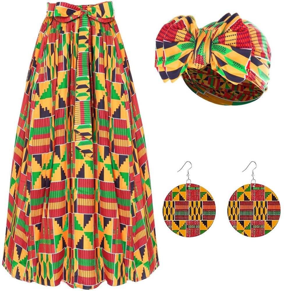 2030 African Dresses ,African Outfits For Print Maxi Skirt African Outfits